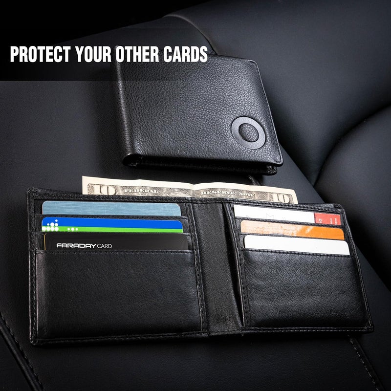 Faraday Defense Faraday Card - RFID Scrambler | Premium Contactless Debit/Credit Card Scrambler | RFID Blocking | For Men & Women | Slim Design | Fits in Most Wallets and Purses - Image 3